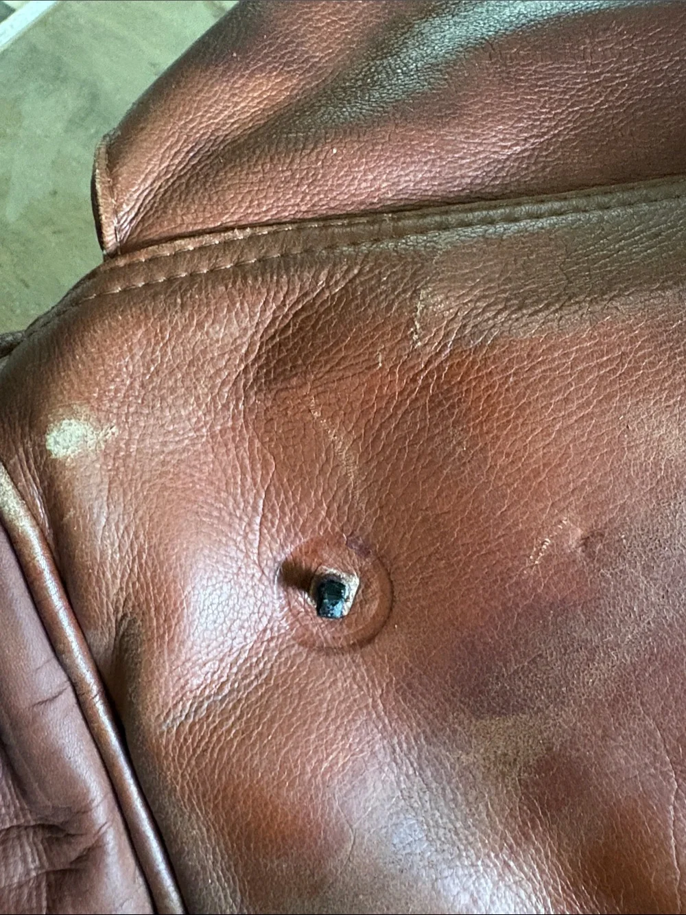 Leather Weekender Duffel Bag - Brown